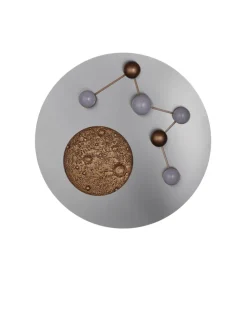 TRIO LED Deckenlampe ZODIAC 50 cm alufarbig