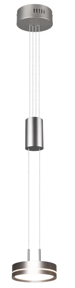 TRIO LED Pendelleuchte FRANKLIN 1-flg nickelfarbig