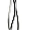 TRIO LED Stehlampe BLAZE 138 cm schwarz /nickelfarbig