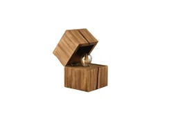 TRIO Retrofit LED Tischlampe TREASURE 12 x 12 cm naturfarbig