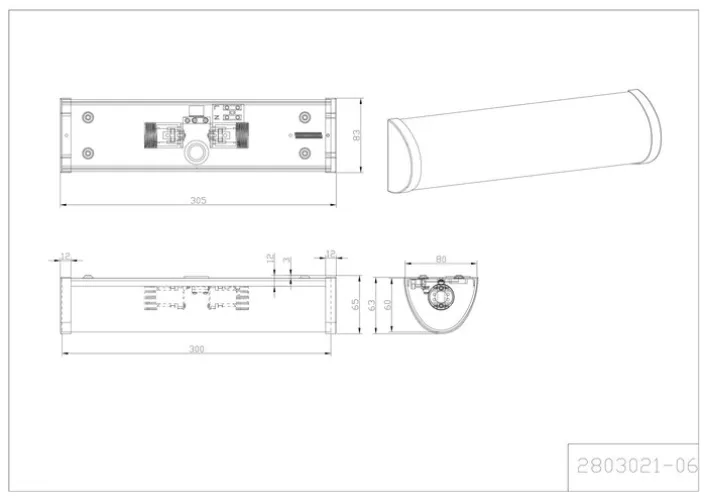 TRIO Retrofit LED Wandlampe XAVI 30 cm chromfarbig
