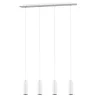 TRIO Retrofit Pendellampe MARLEY 4-flg weiß