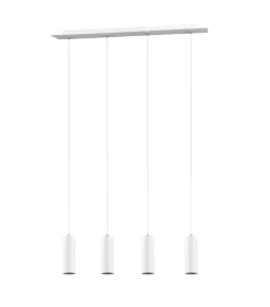 TRIO Retrofit Pendellampe MARLEY 4-flg weiß