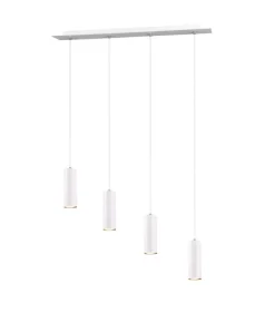 TRIO Retrofit Pendellampe MARLEY 4-flg weiß