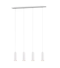 TRIO Retrofit Pendellampe MARLEY 4-flg weiß