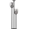 TRIO Retrofit Stehlampe TRS BARRET 140 cm schwarz /rauchfarbig