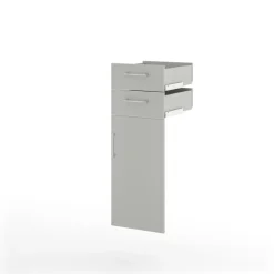 Tür-Schubkasten-Set VARY 38 x 104 cm grau