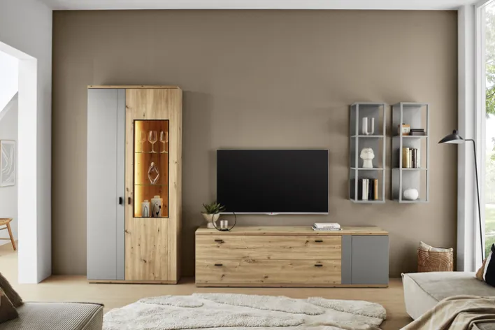 TV-Unterteil FINA 198x57 cm braun/grau