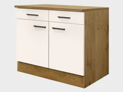 Unterschrank Avila Magnolia matt/Lancelot Oak ca.100cm