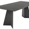 Variano Esstisch CUBE 200 x 100 cm Beton-Optik/stahlgrau
