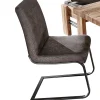 Variano Schwingstuhl POPPI Metall Textil 62 x 47 x 96 cm Braun/Schwarz