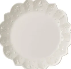 Villeroy & Boch Weihnachtsdeko Schale TOY´s DELIGHT ROYAL CLASSIC 24 cm weiß Relief Weihnachtsmotive