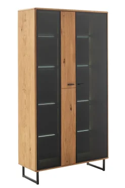Vitrine AREZZO Wildeiche II 100 x 186 cm