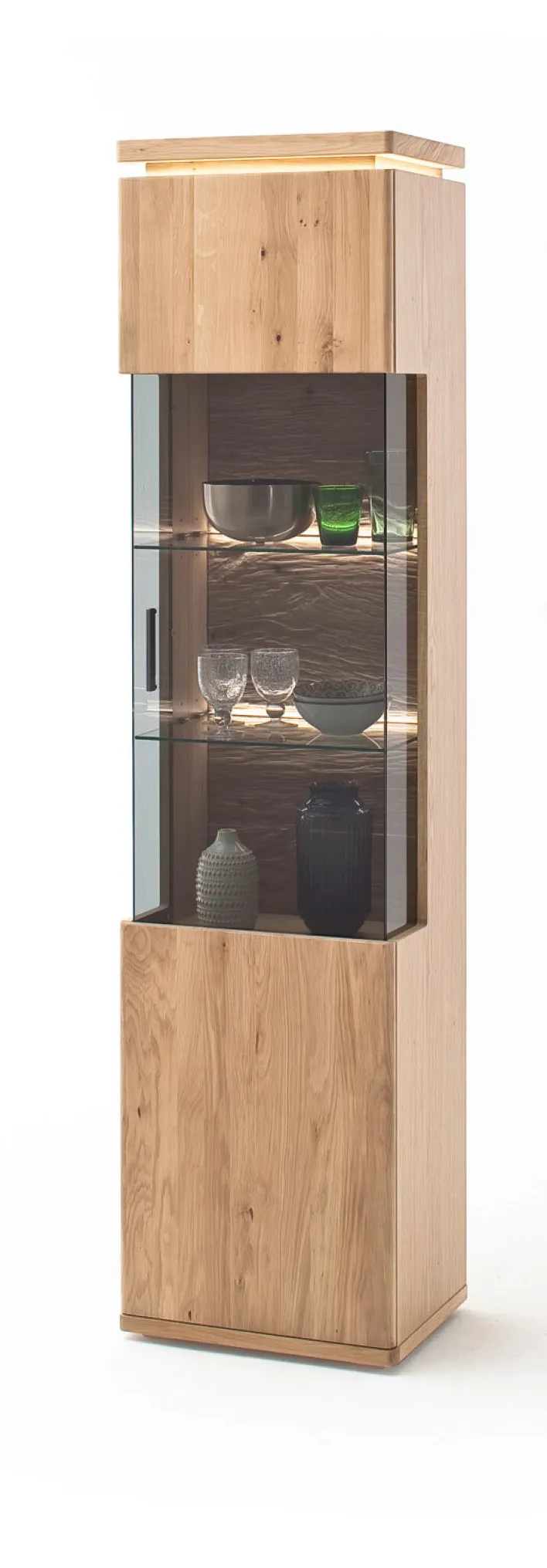 Vitrine BARCELONA R Balkeneiche bianco