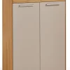 VOSS Schuhkommode LOVENO 86 x 124 cm Eiche Bianco/ Lack taupe