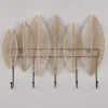 Wandgarderobe ALMA 49 x 35 cm goldfarbig/schwarz