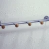 Wandgarderobe SELMA Metall alufarben ca. 73 x 6 x 16 cm