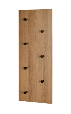 Wandgarderobe 80 x 30 cm braun/schwarz