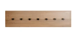 Wandgarderobe 80 x 20 cm braun/schwarz