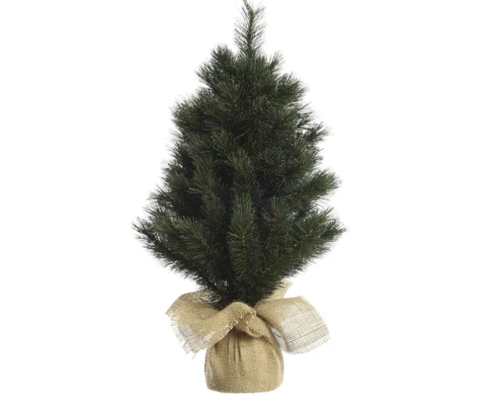 Weihnachten Deko-Objekt Baum MALMÖ 45cm Grün/Weiß
