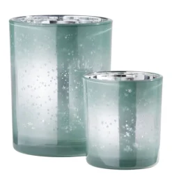 Weihnachtsglanz by casaNOVA Windlicht WEIHNACHTSZAUBER 8 cm mintgrün
