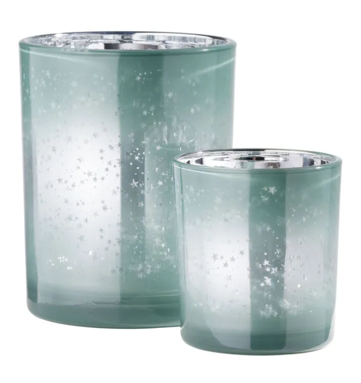Weihnachtsglanz by casaNOVA Windlicht WEIHNACHTSZAUBER 8 cm mintgrün