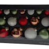 Weihnachtskugel Set 16-tlg. 4, 6, 8 cm mehrfarbig klassisch