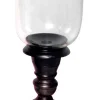 Windlicht auf Fuß FOSTER 68 cm schwarz