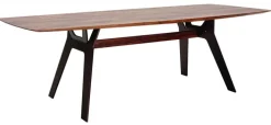 WK-WOHNEN Esstisch 240 x 100 cm in Braun/Schwarz