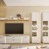 Wohnkombi LONG ISLAND 4-teilig cm weiß/braun