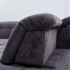 Wohnlandschaft LANCE 323 x 260 cm Stoffbezug belle black