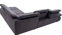 Wohnlandschaft LANCE 323 x 260 cm Stoffbezug belle black