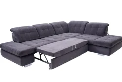 Wohnlandschaft LANCE 323 x 260 cm Stoffbezug belle black