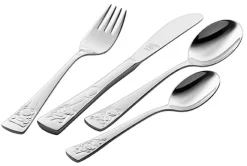 ZWILLING Kinderbesteck-Set TEDDY 4-teilig Edelstahl