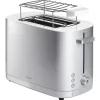 ZWILLING Toaster ENFINIGY kurz silberfarbig mit Brötchenaufsatz