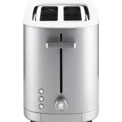 ZWILLING Toaster ENFINIGY kurz silberfarbig mit Brötchenaufsatz